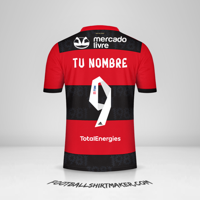 Jersey Flamengo 2021 número 9 tu nombre