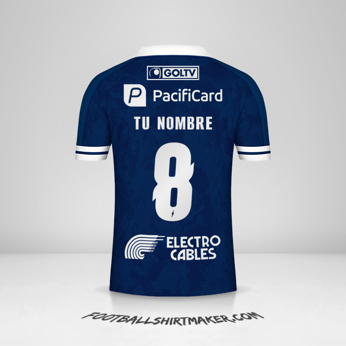 Jersey Emelec 2021 número 8 tu nombre