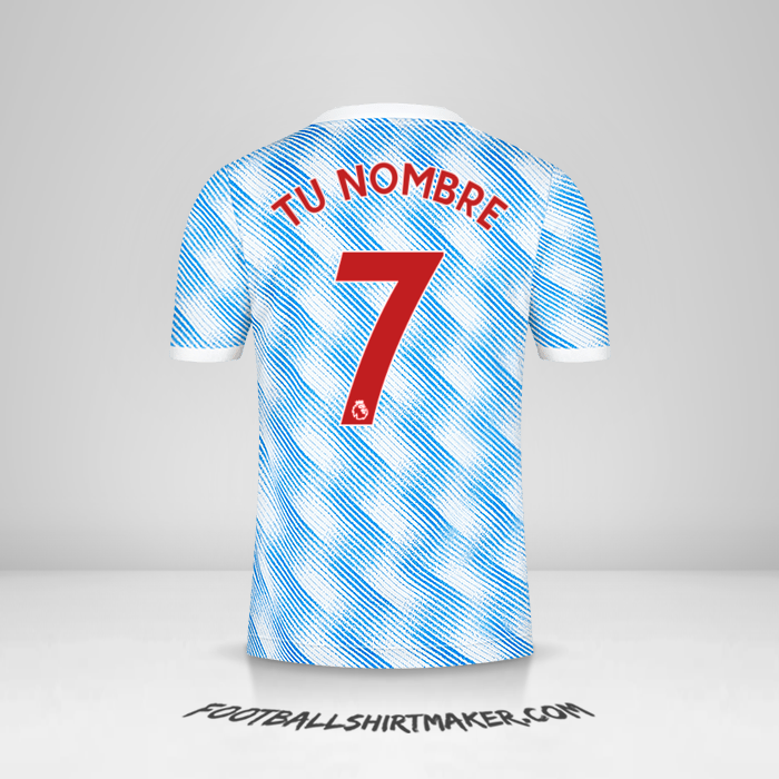 Camiseta Manchester United 2021/2022 II número 7 tu nombre