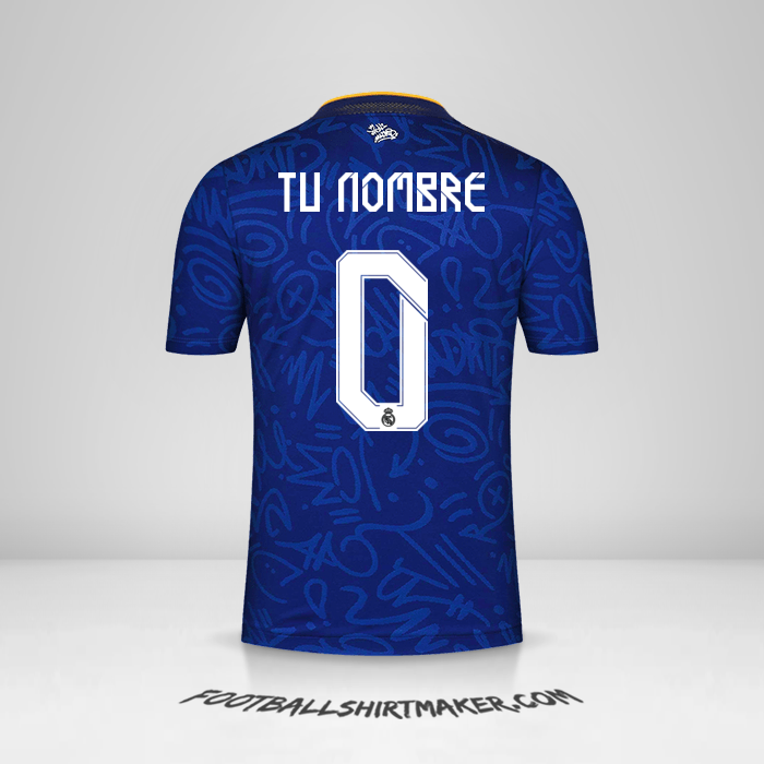 Jersey Real Madrid CF 2021/2022 Cup II -  tu nombre - 0