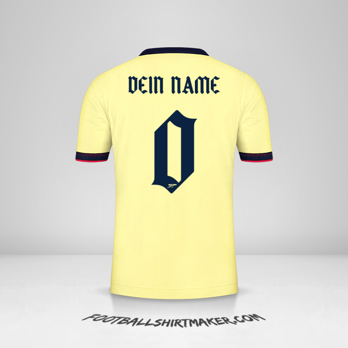 Trikot Arsenal 2021/2022 Cup II -  dein name - 0