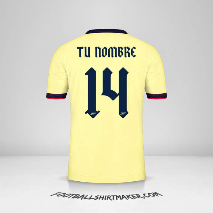 Jersey Arsenal 2021/2022 Cup II número 14 tu nombre