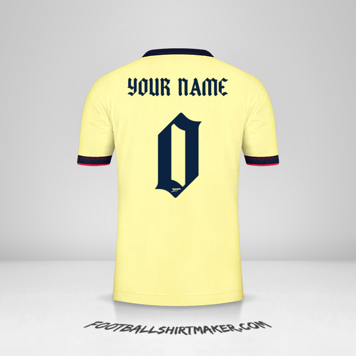 Jersey Arsenal 2021/2022 Cup II -  your name - 0