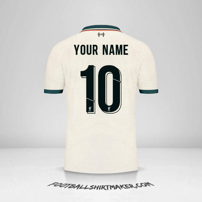 Liverpool FC 2021/2022 Cup II jersey number 10 your name