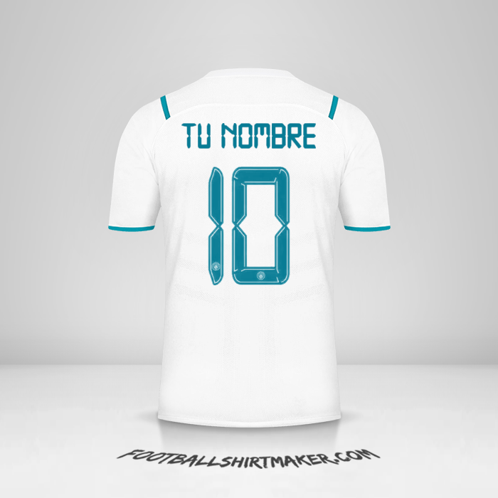 Camiseta Manchester City 2021/2022 Cup II número 10 tu nombre