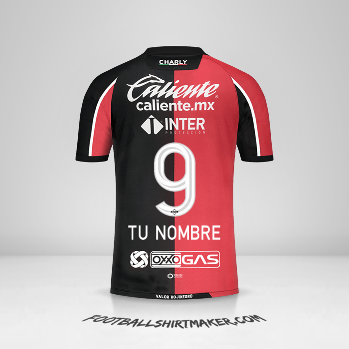 Camiseta Atlas 2021/22 número 9 tu nombre