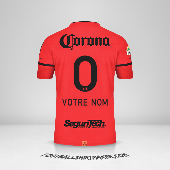 Maillot Toluca FC 2021/2022 -  votre nom - 0