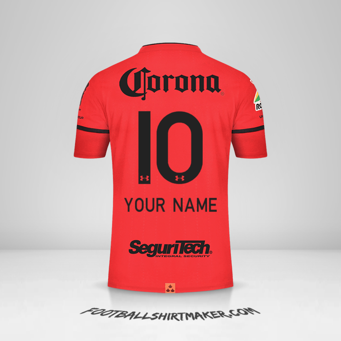 Toluca FC 2021/2022 jersey number 10 your name