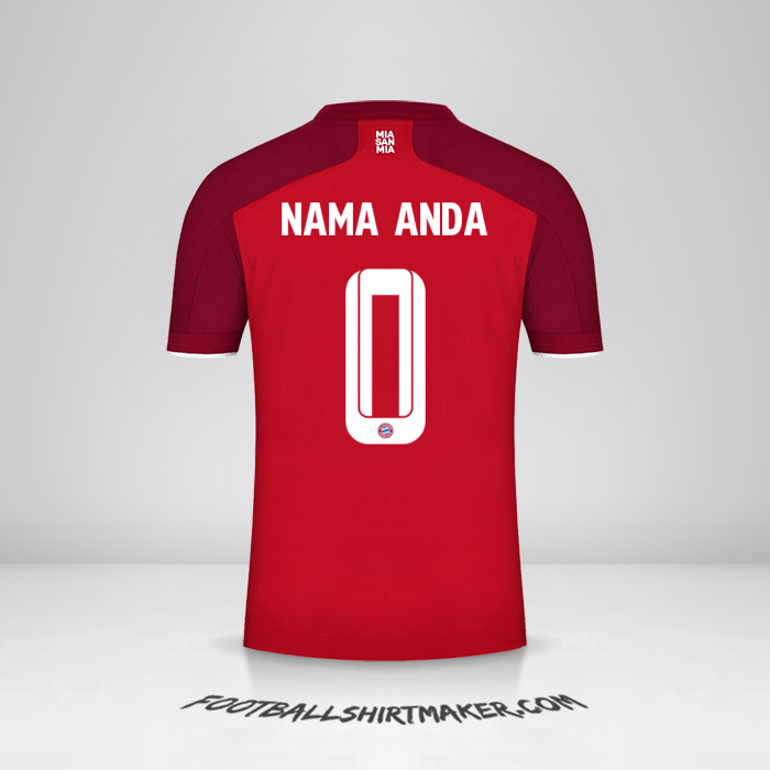 Jersey FC Bayern Munchen 2021/2022 Cup -  nama anda - 0