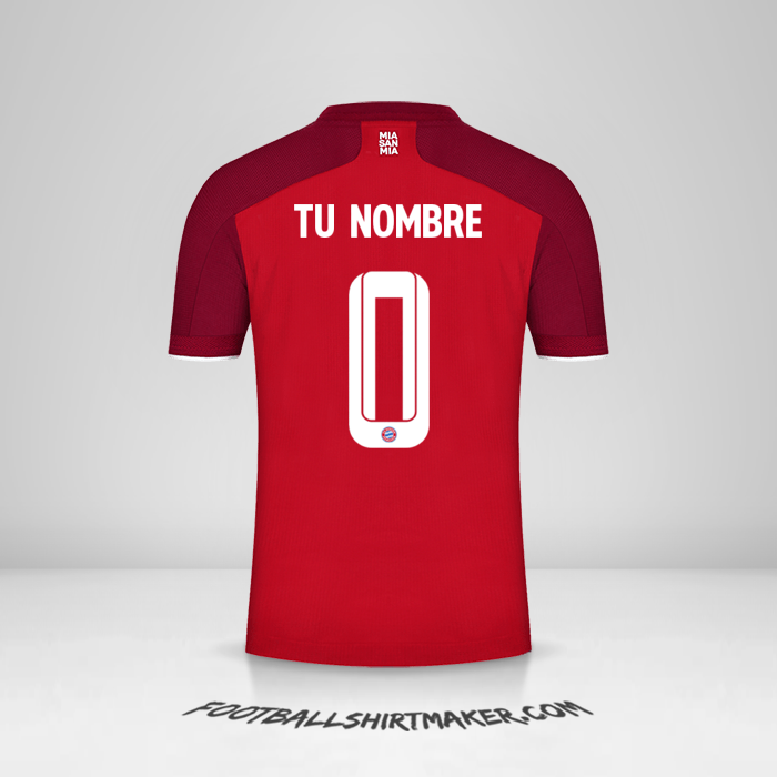 Camiseta FC Bayern Munchen 2021/2022 Cup número 0 tu nombre