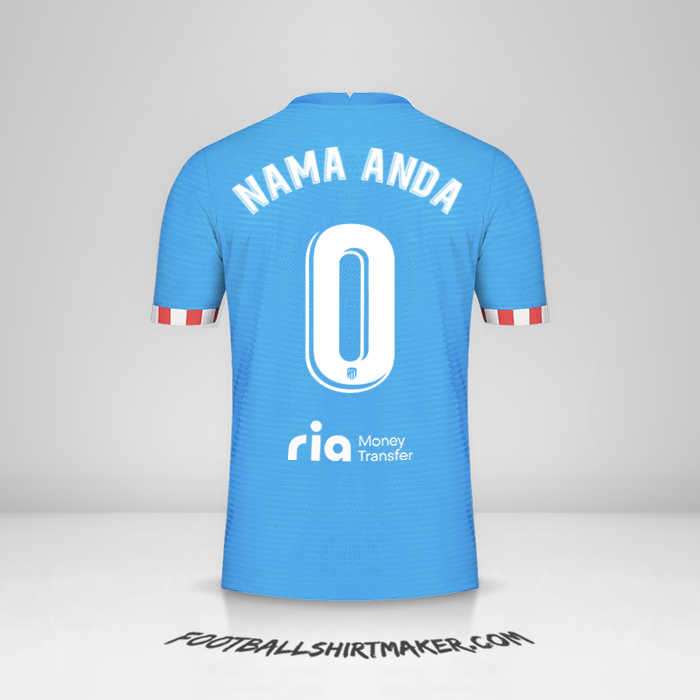 Jersey Atletico Madrid 2021/2022 III -  nama anda - 0