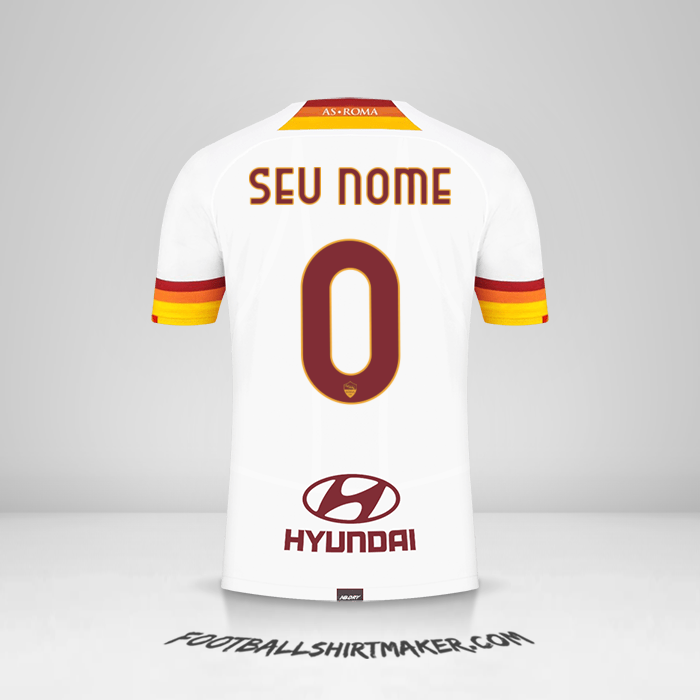 Camisa AS Roma 2021/2022 II -  seu nome - 0