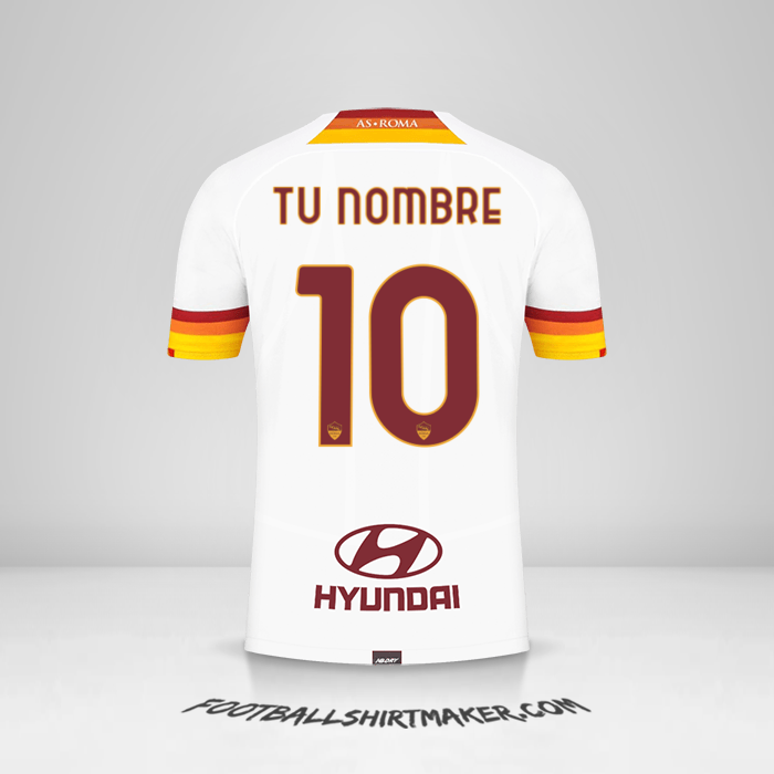 Camiseta AS Roma 2021/2022 II número 10 tu nombre