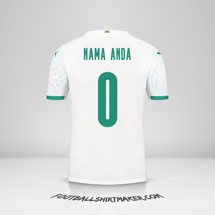 Jersey Senegal 2020/2021 -  nama anda - 0