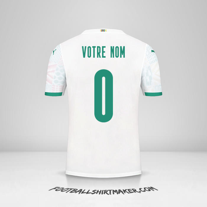 Maillot Sénégal 2020/2021 -  votre nom - 0