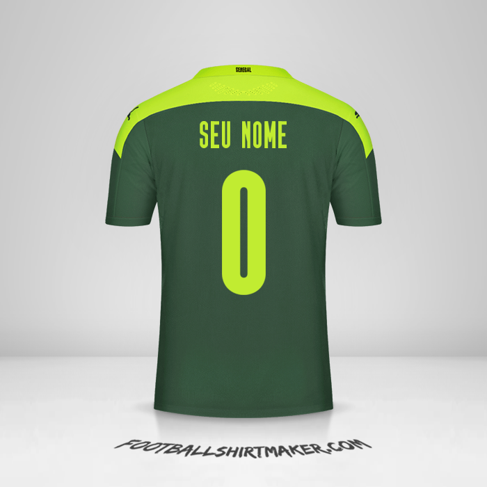 Camisa Senegal 2020/2021 II -  seu nome - 0