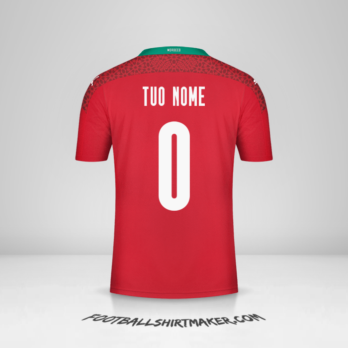 Maglia Marocco 2020/2021 -  tuo nome - 0