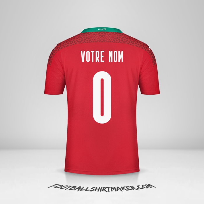 Maillot Maroc 2020/2021 -  votre nom - 0