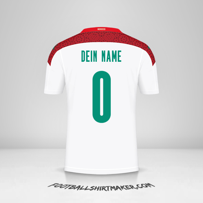 Trikot Marokko 2020/2021 II -  dein name - 0