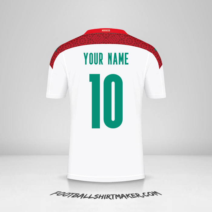 Morocco 2020/2021 II shirt number 10 your name