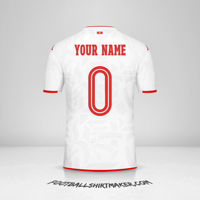 Shirt Tunisia 2022 II -  your name - 0