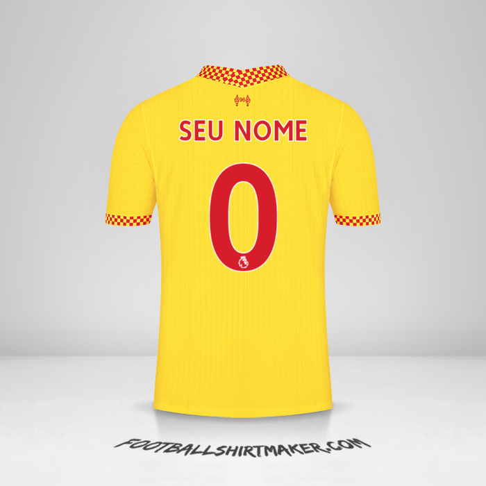 Camisa Liverpool FC 2021/2022 III -  seu nome - 0