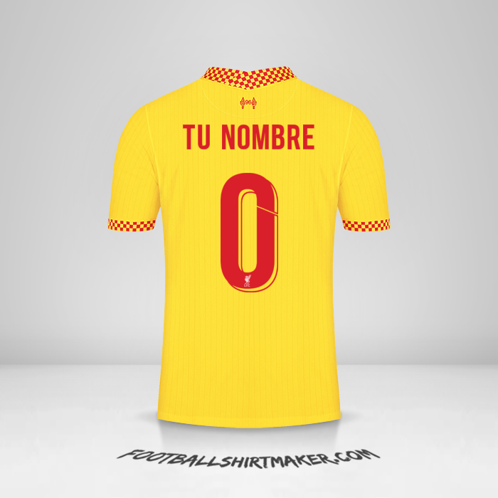 Jersey Liverpool FC 2021/2022 Cup III -  tu nombre - 0