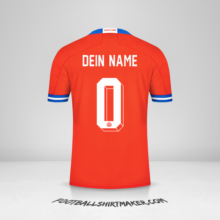 Trikot Chile 2021/2022 -  dein name - 0