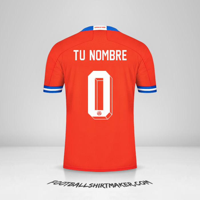 Camiseta Chile 2021/2022 -  tu nombre - 0