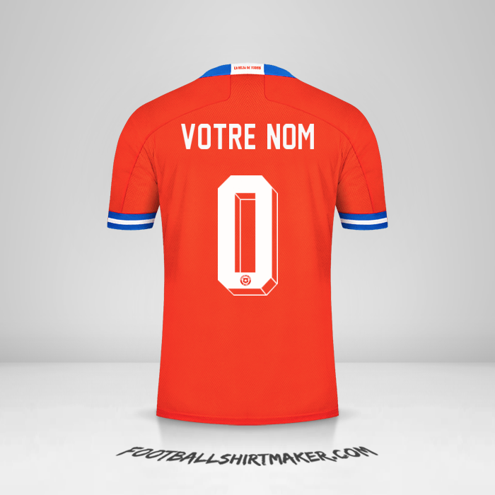 Maillot Chili 2021/2022 -  votre nom - 0