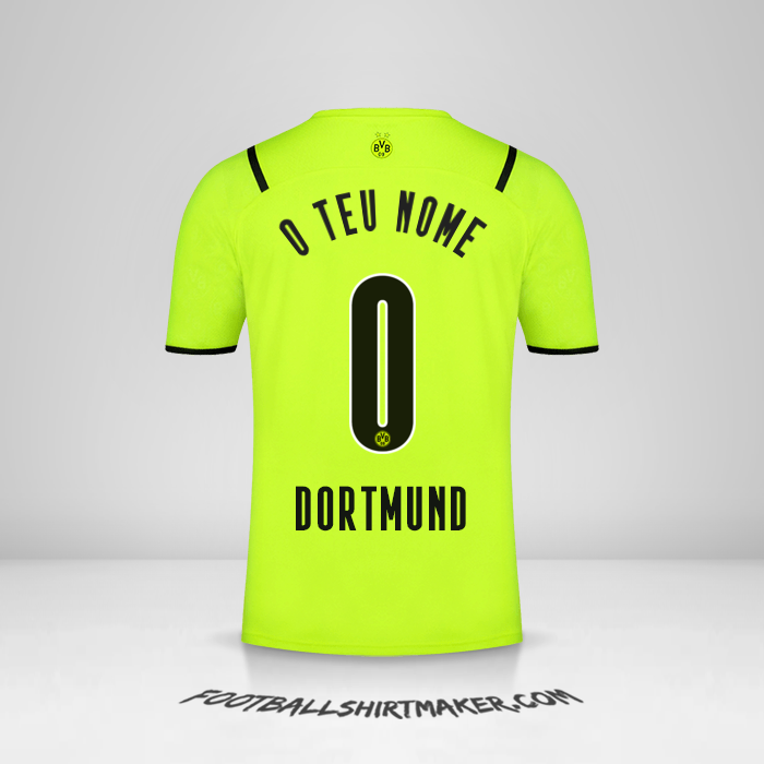 Camisola Borussia Dortmund 2021/2022 Cup -  o teu nome - 0