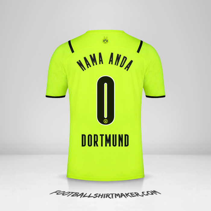 Jersey Borussia Dortmund 2021/2022 Cup -  nama anda - 0