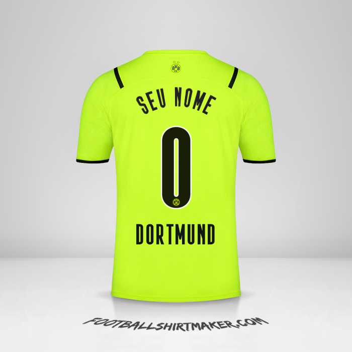 Camisa Borussia Dortmund 2021/2022 Cup -  seu nome - 0