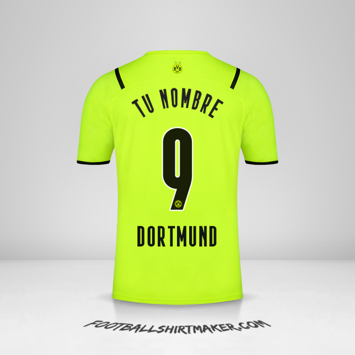 Camiseta Borussia Dortmund 2021/2022 Cup número 9 tu nombre