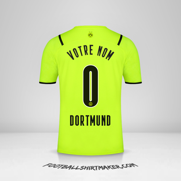 Maillot Borussia Dortmund 2021/2022 Cup -  votre nom - 0