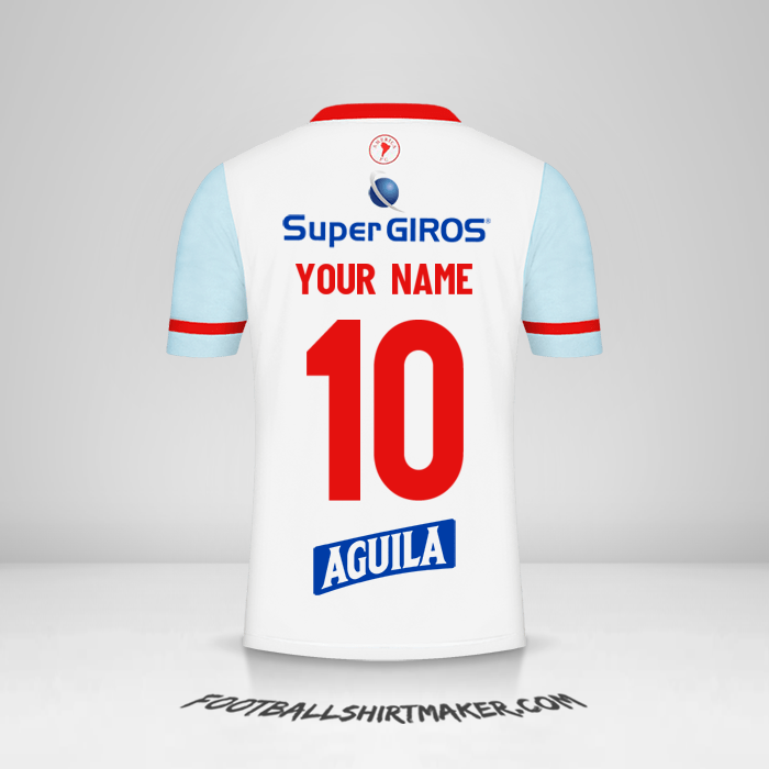 America de Cali 2022 II shirt number 10 your name