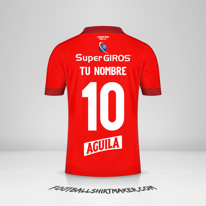 Jersey America de Cali 2022 número 10 tu nombre