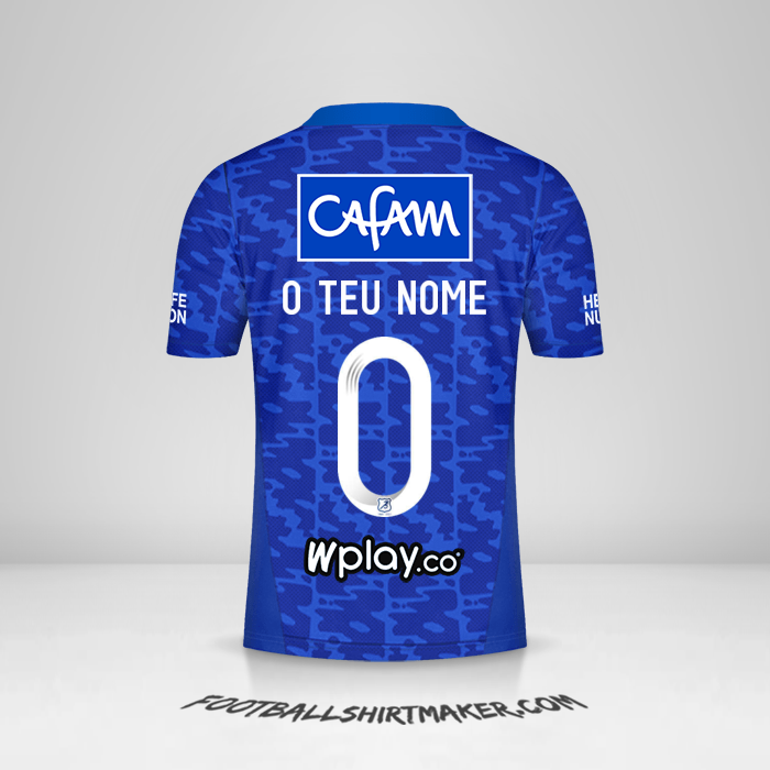 Camisola Millonarios FC 2021/2022 -  o teu nome - 0