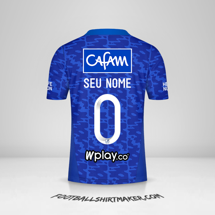 Camisa Millonarios FC 2021/2022 -  seu nome - 0