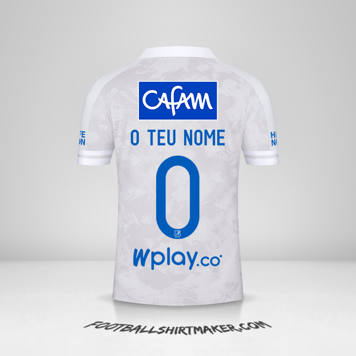 Camisola Millonarios FC 2021 II -  o teu nome - 0