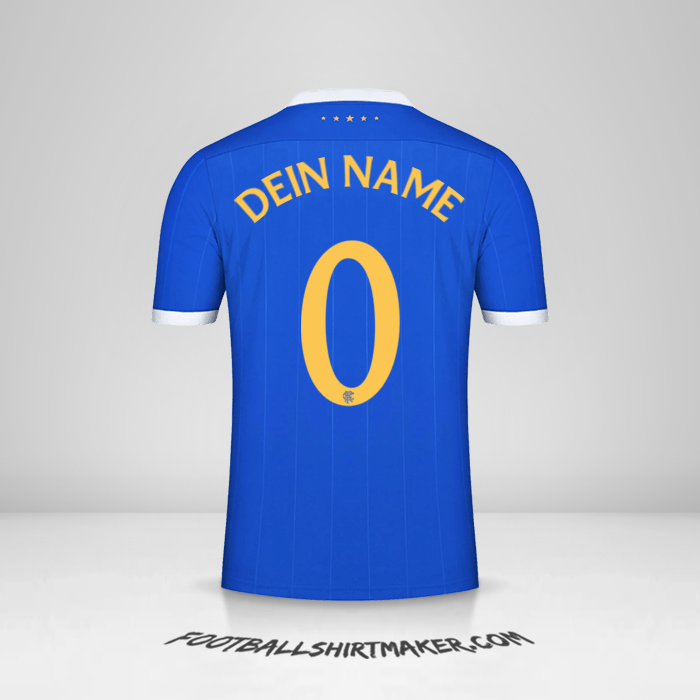 Trikot Rangers FC 2021/2022 UEL -  dein name - 0