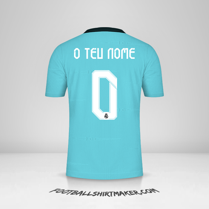 Camisola Real Madrid CF 2021/2022 Cup III -  o teu nome - 0