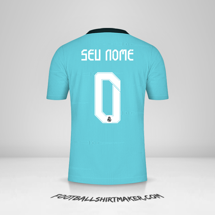 Camisa Real Madrid CF 2021/2022 Cup III -  seu nome - 0