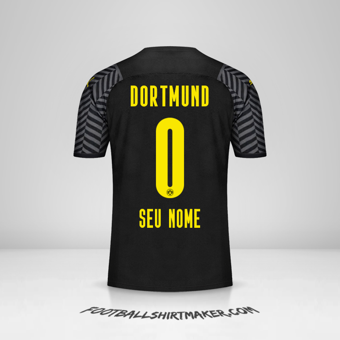 Camisa Borussia Dortmund 2021/2022 II -  seu nome - 0