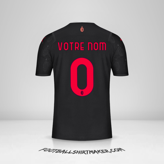 Maillot AC Milan 2021/2022 III -  votre nom - 0