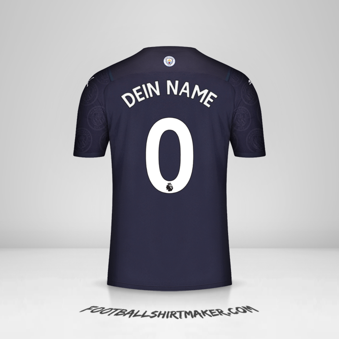 Trikot Manchester City 2021/2022 III -  dein name - 0