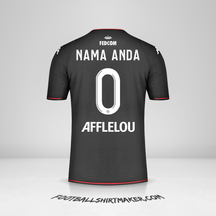 Jersey As Monaco 2021/2022 II -  nama anda - 0