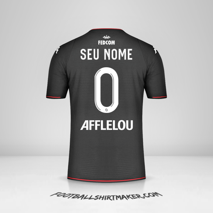 Camisa As Monaco 2021/2022 II -  seu nome - 0