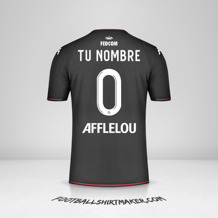 Jersey As Monaco 2021/2022 II número 0 tu nombre