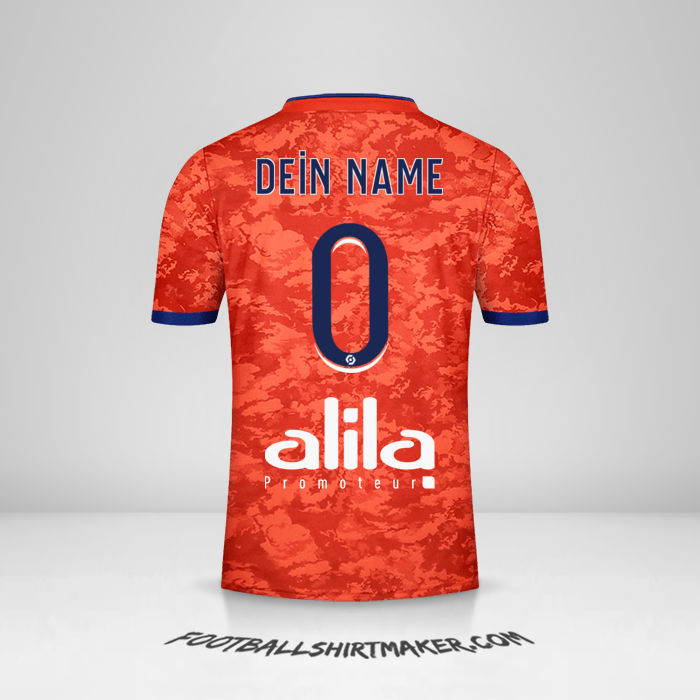 Trikot Olympique Lyon 2021/2022 II -  dein name - 0